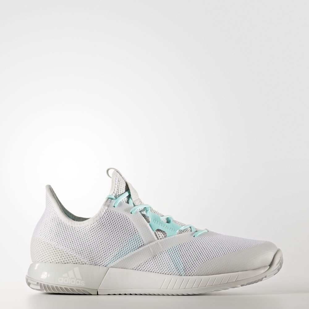 Adidas Adizero Defiant Bounce - παπούτσια τένις γυναικεια - Ασπρα/Γκρι,Μέγεθος: EU 36 – 54 2/3 (792U